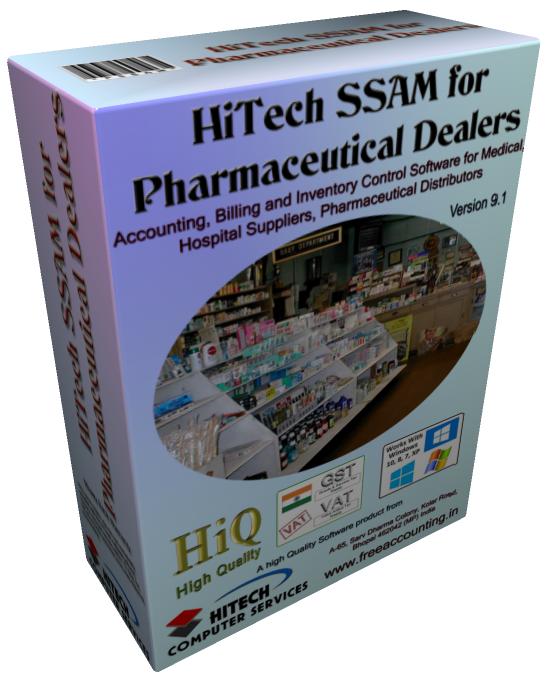 Electronic medical records software , pharmaceutical solutions, medical software company, computerized medical imaging and, Medical Diagnostic Software, HiTech Pharmaceutical SSAM (Accounting Software for Medical Billing), Medical Store Software, Business Management and Accounting Software for pharmaceutical Dealers, Medical Stores. Modules :Customers, Suppliers, Products, Sales, Purchase, Accounts & Utilities. Free Trial Download